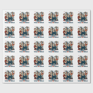 Papier Cadeau Les Filles Seront Des Filles Féministes Empower Fe