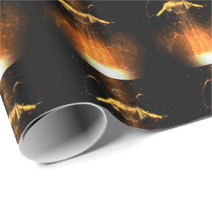 Papier Cadeau Les Flammes Sont En Hausse