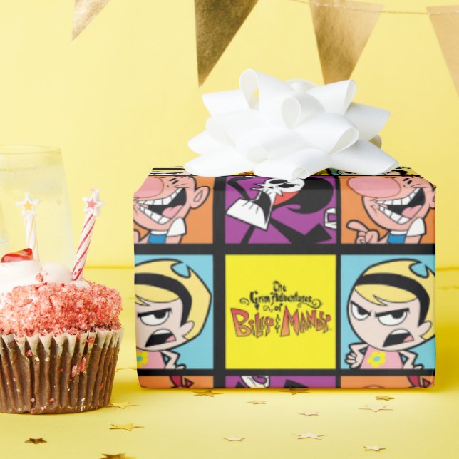 Papier Cadeau Les Grandes Aventures de Billy & Mandy Character A (Fête d'anniversaire)