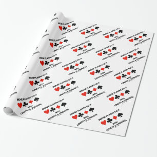 Papier Cadeau Les joueurs de pont le font avec la longueur et la