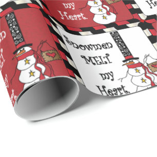Papier Cadeau Les neigeurs vous font fondre le coeur Noël