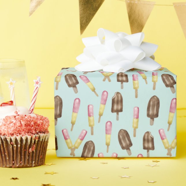 Papier Cadeau Les pâtisseries d'été (Fête d'anniversaire)
