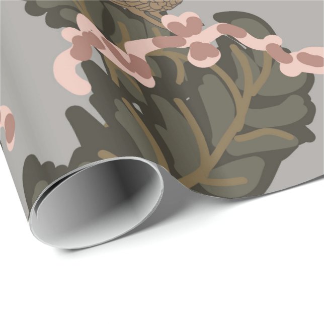 Papier Cadeau Les paysans et les rubans roses (Coin rond)