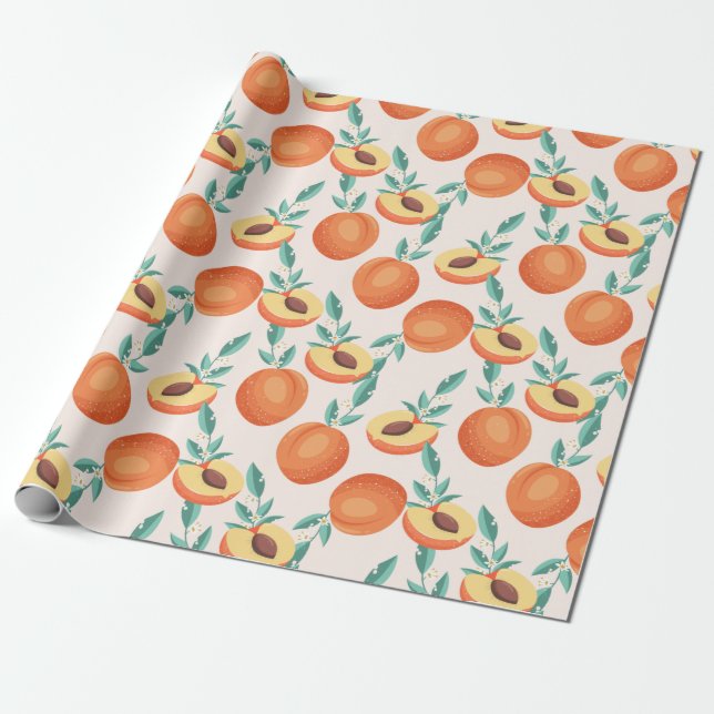 Papier Cadeau Les pêches (Déroulé)