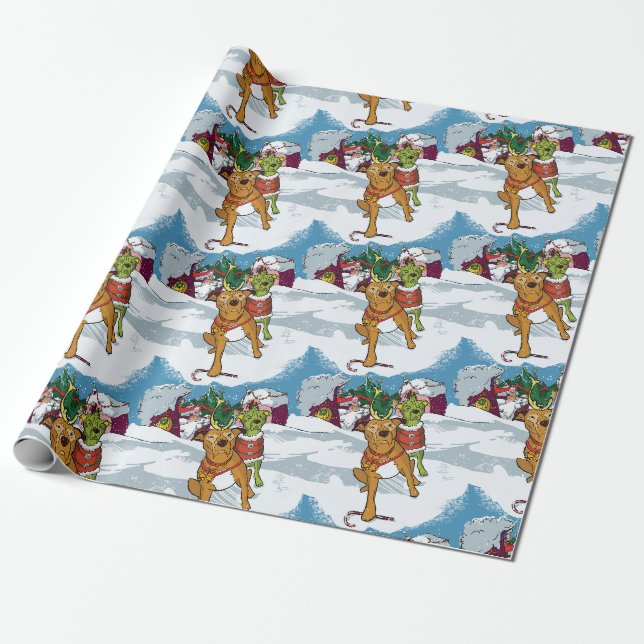 Papier Cadeau Les piquets de Noël (Déroulé)