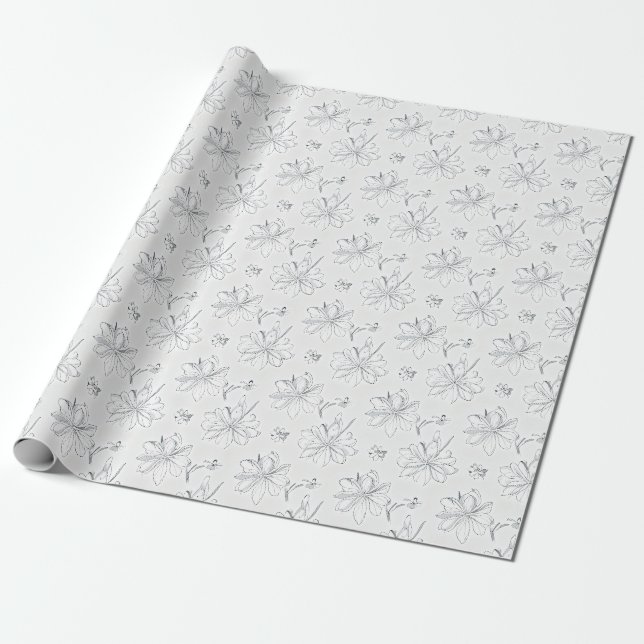 Papier Cadeau Les pivoines dans la vallée (Déroulé)