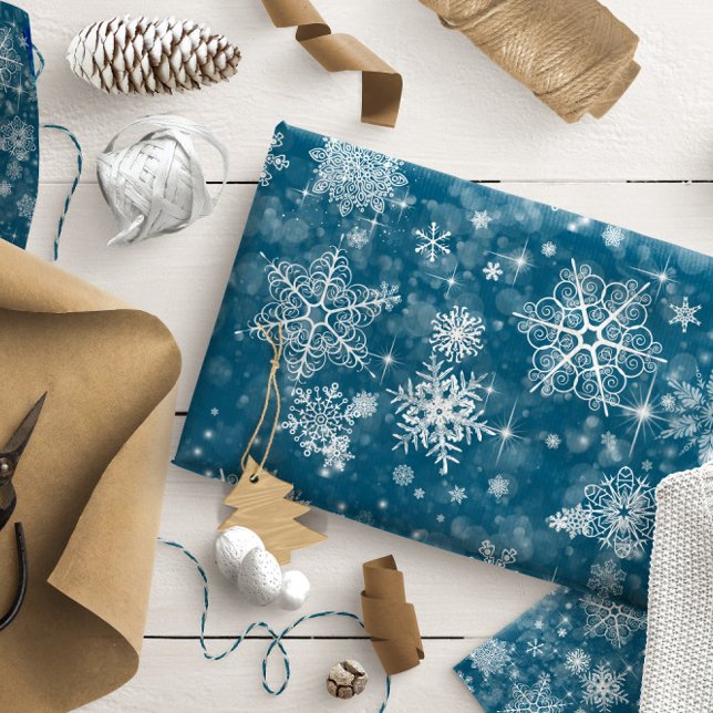 Papier Cadeau Les plus beaux flocons de neige Choisissez n'impor (Créateur téléchargé)
