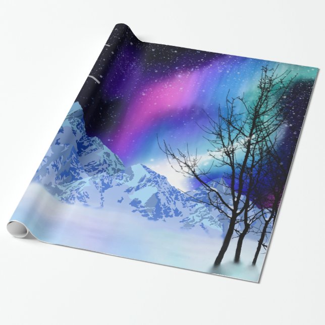 Papier Cadeau Les points forts de l'hiver (Déroulé)