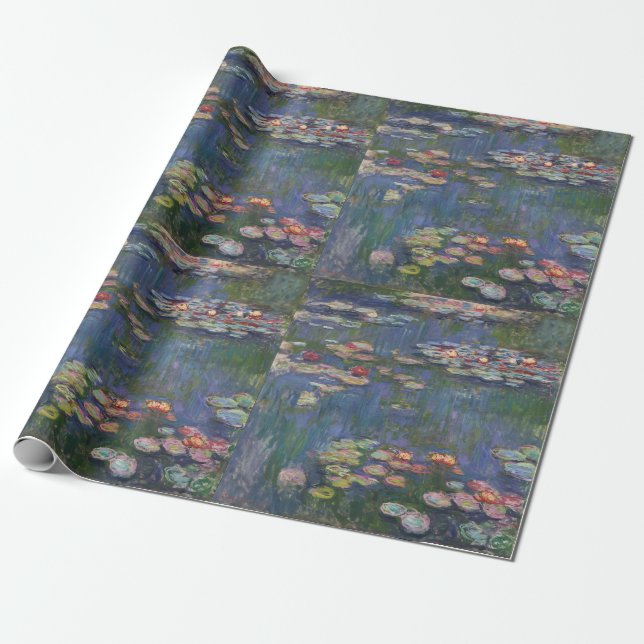 Papier Cadeau Les puits de Claude Monet 1916 (Déroulé)