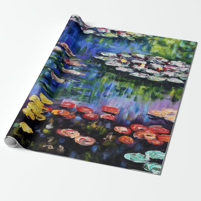 Papier Cadeau Les puits de Claude Monet 1916 (Déroulé)