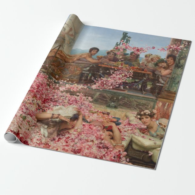 Papier Cadeau Les Roses de Heliogabalus Sir Lawrence Alma-Tadema (Déroulé)