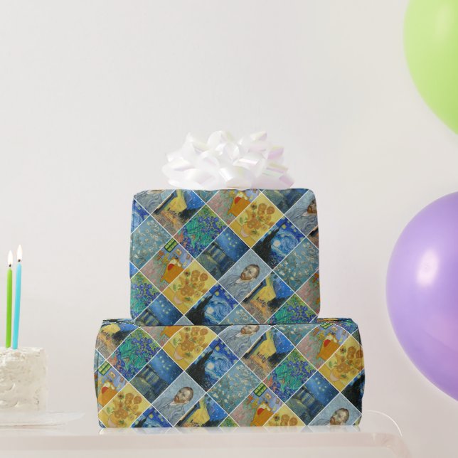 Papier Cadeau Les tableaux de Van Gogh (Cadeaux de fête)