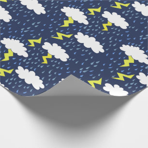 Papier Cadeau Les tempêtes de pluie projettent des nuages