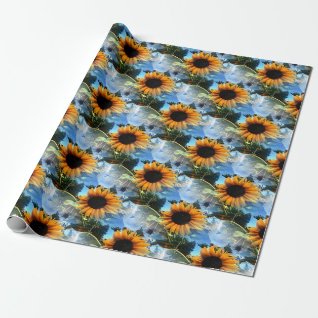 Papier Cadeau Les tournesols de Caitlin.... (Déroulé)