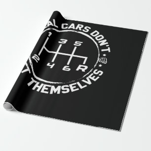 Papier Cadeau Les vrais voitures ne se déplaçaient pas