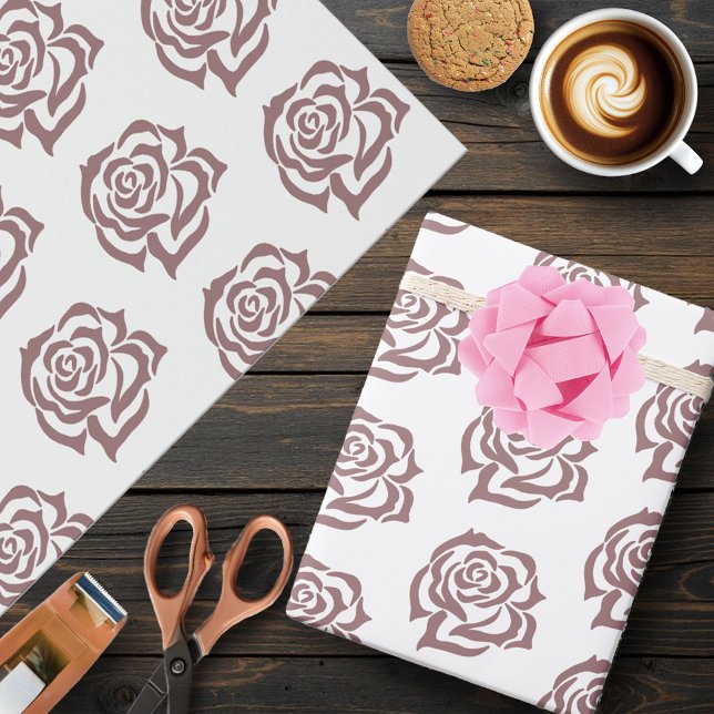 Papier Cadeau Lesbiennes Mariées Regency Rose Roses (Créateur téléchargé)