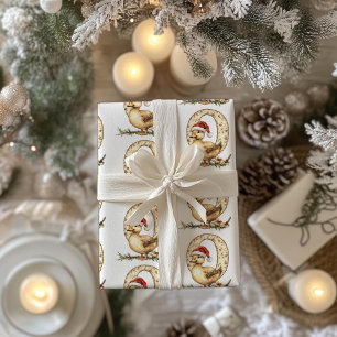 Papier Cadeau Lettre canard Noël Noël