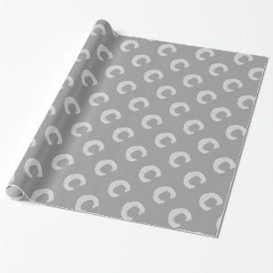 PAPIER CADEAU LETTRE ÉCLAIRAGE D'ARGENT C