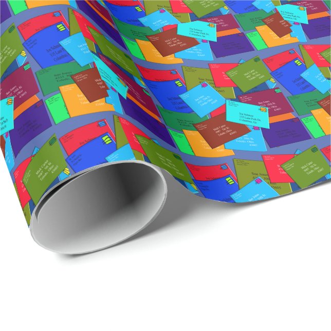 Papier Cadeau Lettres des travailleurs postaux (Coin rond)
