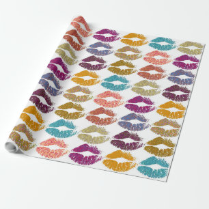 Papier Cadeau Lèvres colorées élégantes #29