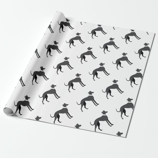 Papier Cadeau Lévrier (Déroulé)