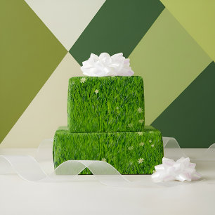Papier Cadeau L'herbe est du papier d'emballage plus vert