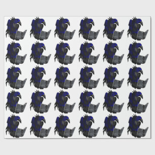 Papier Cadeau L'histoire d'un corbeau L'art populaire gothique