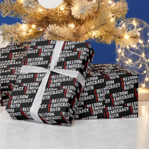 Papier Cadeau Liberté Démocratie Vérité