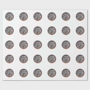 Papier Cadeau Liberty Cyclisme Patriotique Patriotique Cyclisme