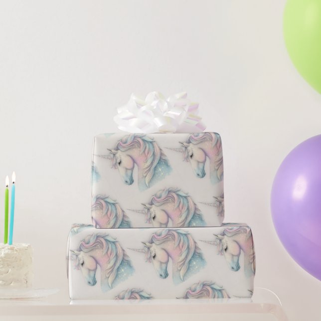 Papier cadeau licorne (Cadeaux de fête)