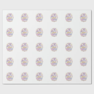Papier Cadeau Licorne Brille Comme une Licorne POD Prêt Marché