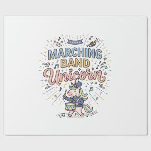 Papier Cadeau Licorne Orchestre Licorne Impression Marché Prêt