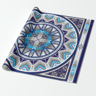 Papier Cadeau Lieux sacrés (Bleu)