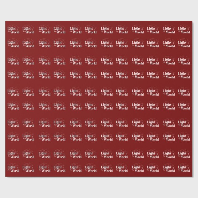 Papier Cadeau Light of the World Inspirational Christmas  (Plat)