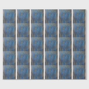 Papier Cadeau Ligne artistique noire bleue grise