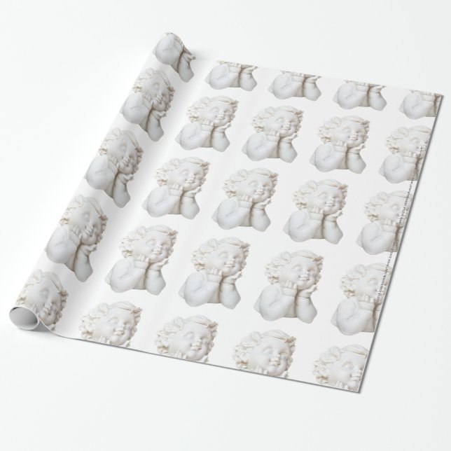 Papier Cadeau Ligne blanche (Déroulé)