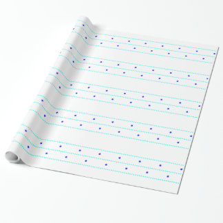 Papier Cadeau Ligne bleu d'étoile de Chanukah