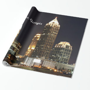 Papier Cadeau Ligne d'horizon d'Atlanta, Géorgie