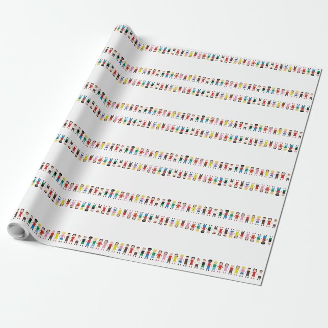 Papier Cadeau Ligne pour enfants (Déroulé)