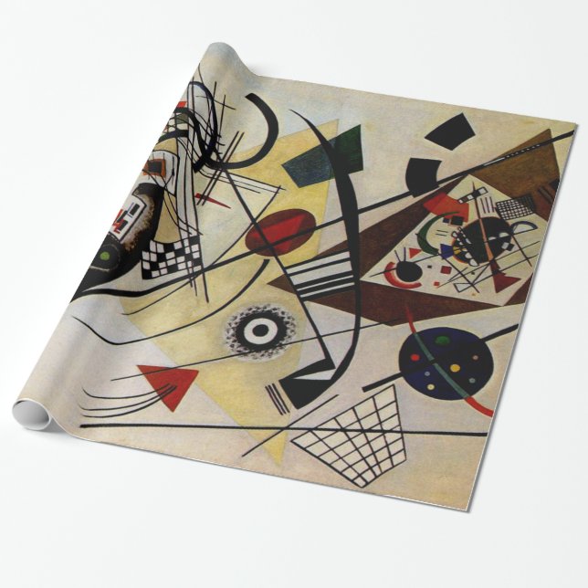 Papier Cadeau Ligne transversale de l'art Abstrait Kandinsky (Déroulé)