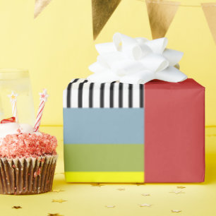 Papier Cadeau Lignes Abstraites et rectangles