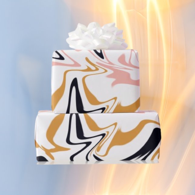 Papier Cadeau Lignes abstraites modernes Cadeau (Créateur téléchargé)