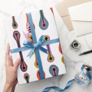 Papier Cadeau Lignes atomiques