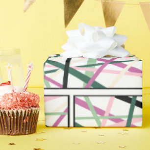 Papier Cadeau Lignes de printemps