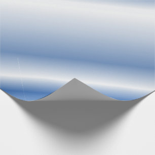 Papier Cadeau Lignes diagonales ombrées bleu-bleu