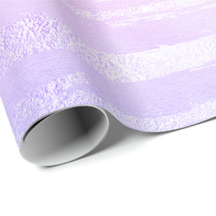 Papier Cadeau Lignes en pastel roses pourpres aquarelle d'Ombre