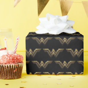 Papier Cadeau Ligue de Justice   Symbole métallurgique Wonder Wo