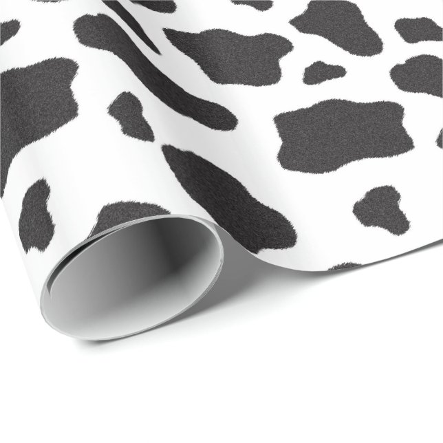 Papier Cadeau Lil' Cowgirl Baby shower Vache papier à graver (Coin rond)