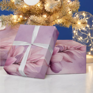 Papier Cadeau Lilac Lullaby : La douce aquarelle de l'hiver