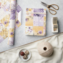 Lilas Jaune Courtepoint Gingham Cottagecore Floral